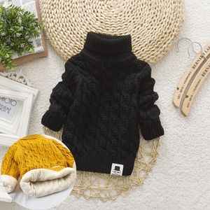 Kids high collar sweater.